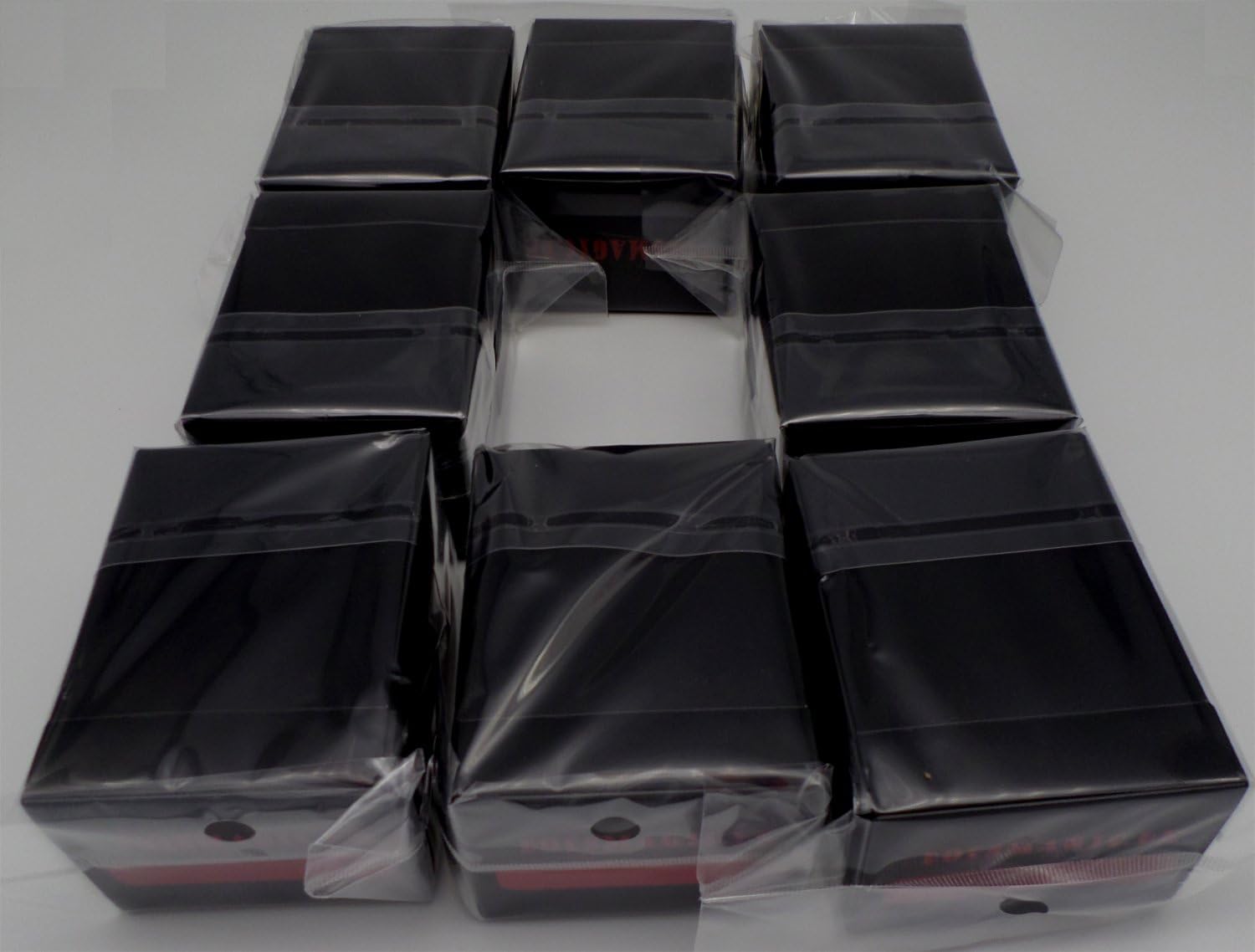 Premium Magnetic Tray Box (80) Black/Red + Deck Divider - MTG PKM YGO