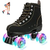 jessie Women's Roller Skates High Top Double Row Outdoor and Indoor Roller Skate Adjustable Roller Skates for Women Men Boys and Girls