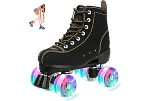 jessie High-Top Roller Skates for Men Women Outdoor and Indoor Roller Skates for Beginner Classic Four-Wheel Roller Skate wit