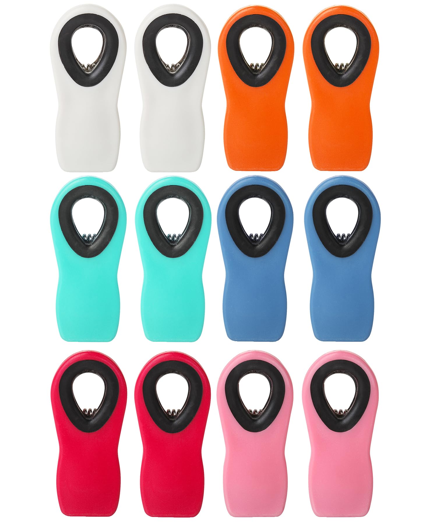 Photo 1 of Mr. Pen Magnetic Bag Clips - 12 Pack Assorted Colors, Chip Clips for Food Packages, Fridge