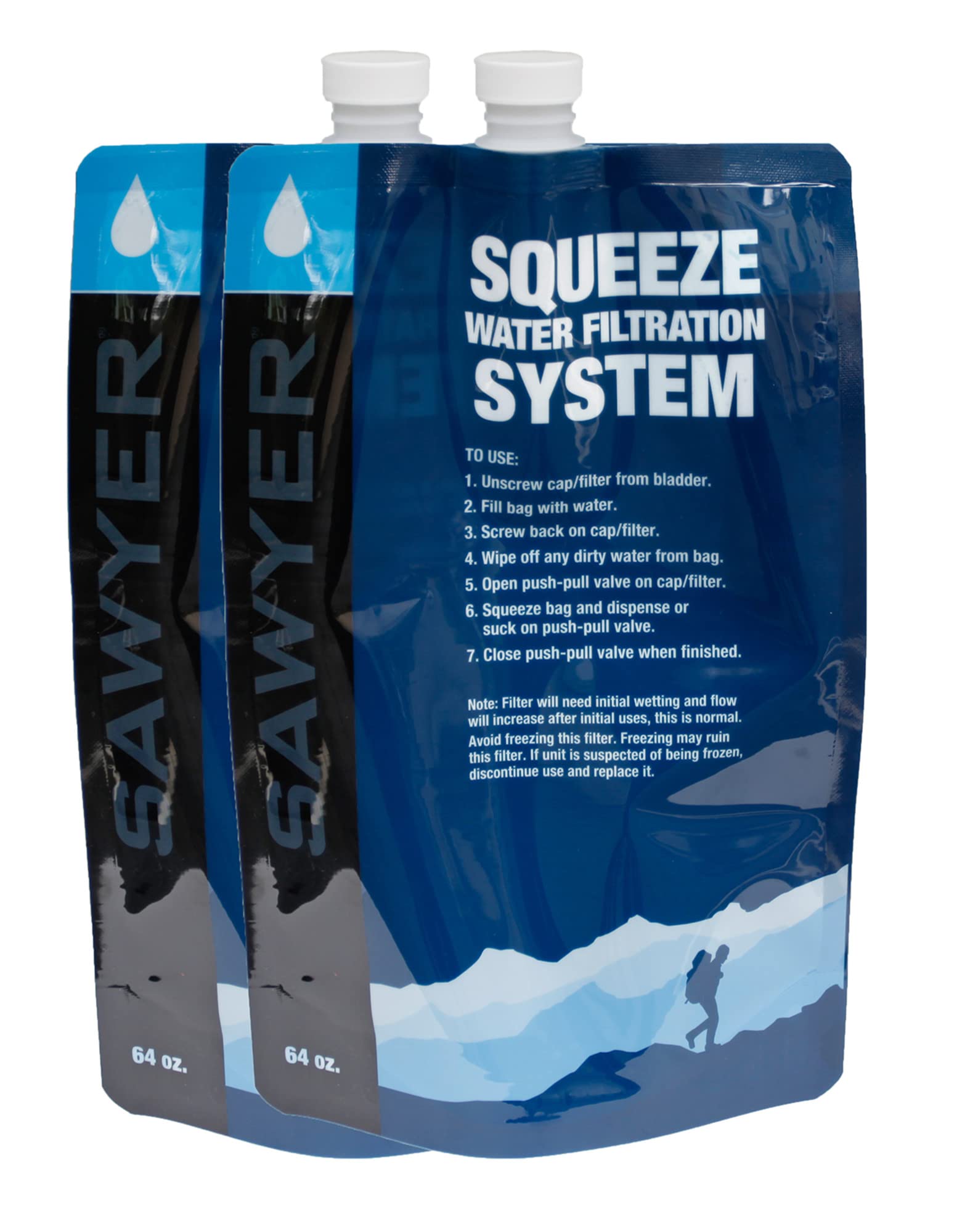 Sawyer Products Squeezable Replacement Pouches - Blue