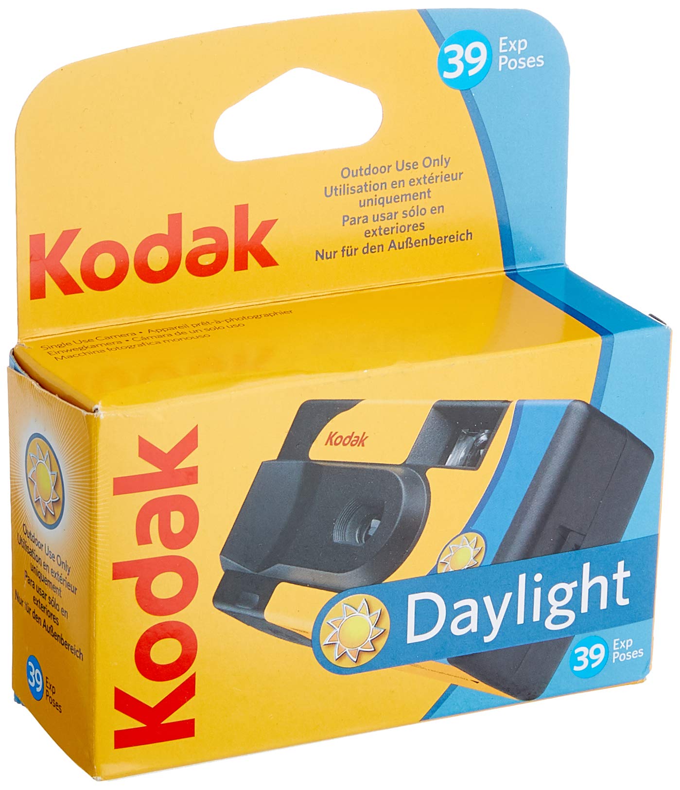 Kodak SUC Daylight 39 800iso Disposable Analog Camera – Yellow and Blue