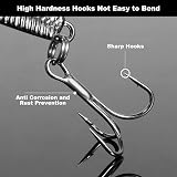 Annyswit 4 Pcs Metal Sea Lures Treble Hooks Silver Minnow Spoon 20g 30g 40g view 5