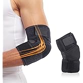 Cozyhealth Elbow Brace, Tennis Compression Sleeve Wrap for Golfers, Bursitis,Tendonitis, Left or Right Arm Tendonitis Support Strap for Golf, Men and Women, Epicondylitis and Sports Recovery Cub