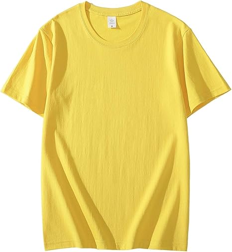 Amazon Co Jp 女性用ビキニ水着 コットンメンズtシャツ半袖メンズtシャツ半袖ピュアカラーメンズtシャツメンズトップtシャツ 女性のための水着 Color Yellow Size Xxxl ホーム キッチン