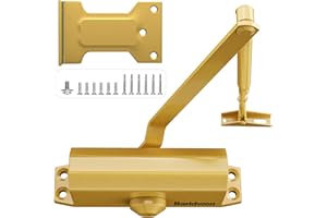 Baridwon Dullgolden Door Closure System, Residential Soft-Closing, Small Size (Apartment Friendly), Quick Install