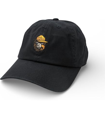 Filson Smokey Bear Low-Profile Cap Dark Green/Smokey One Size at