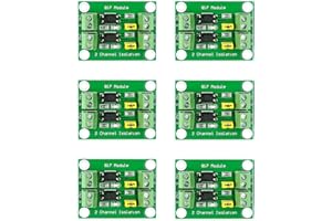 JHCBKFF 6Pcs PC817 2-Channel Optocoupler Isolation Board Voltage Converter Adapter Module 3.6-30V Driver Photoelectric Isolated Module