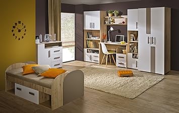 Schrankbett Akazie Grau Weiss B 308 Bett Wandbett Schrankbett