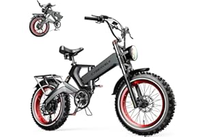 CBVELO 2000W Electric Bike for Adults – 4.0 x 20 inch Fat Tire, 35MPH Speed, 100Mile Range, 48V 25Ah,Folding Ebike for All-Terrain Performance