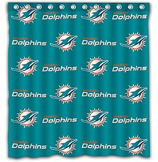 Amazon Com The Northwest Company Miami Dolphins Shower Curtain