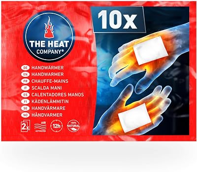 THE HEAT COMPANY Handwarmers 10 Pairs Extra Warm 12 Hours Air Activated
