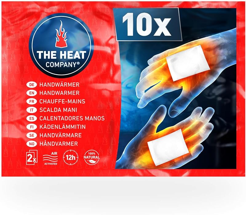 THE HEAT COMPANY Handwarmers 10 Pairs Extra Warm 12 Hours Air Activated