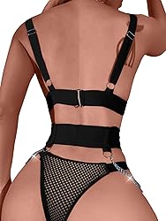Lilosy Sexy Chain Strappy Garter Belt Women