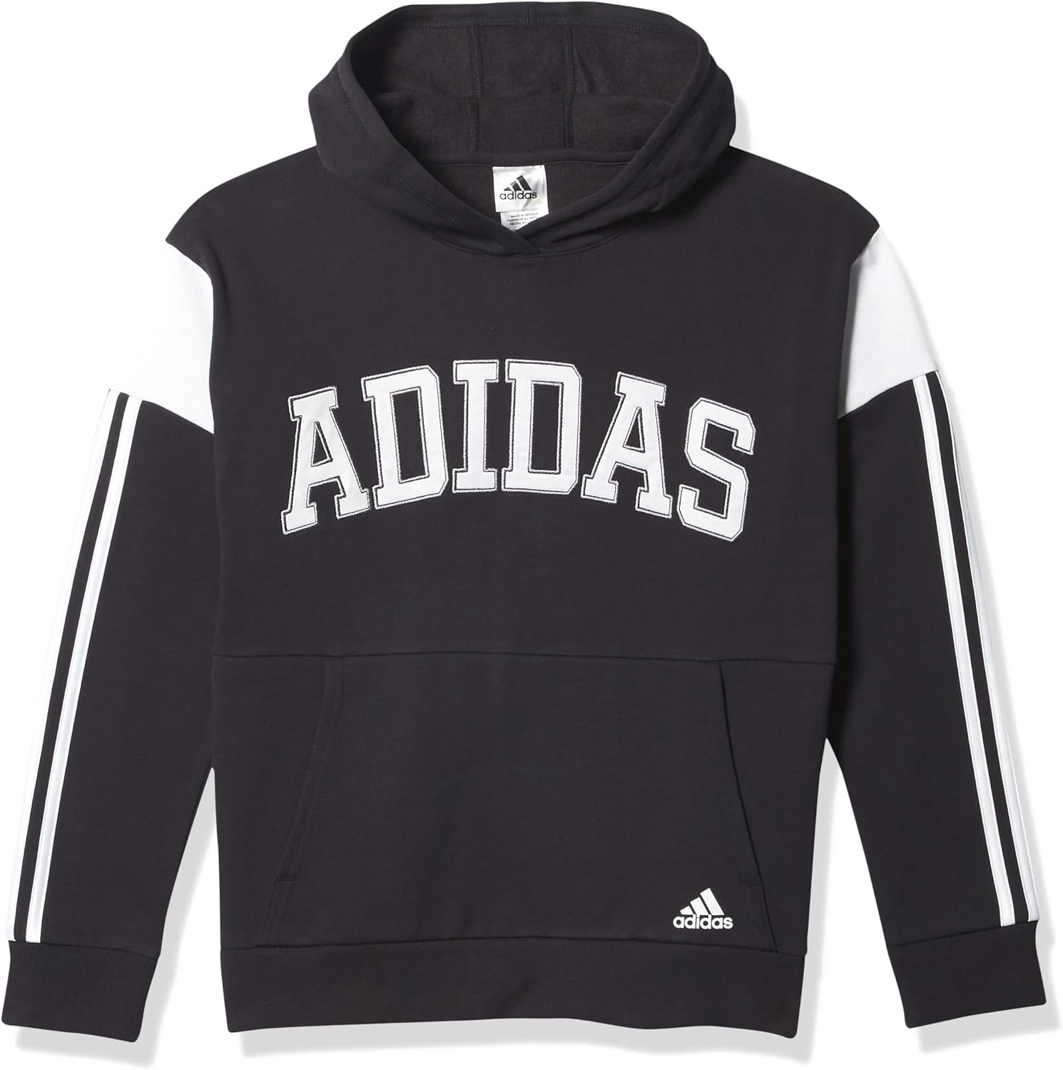 adidas Boys' Active Sport Athletic Pullover Hooded Sweatshirt: Clothing