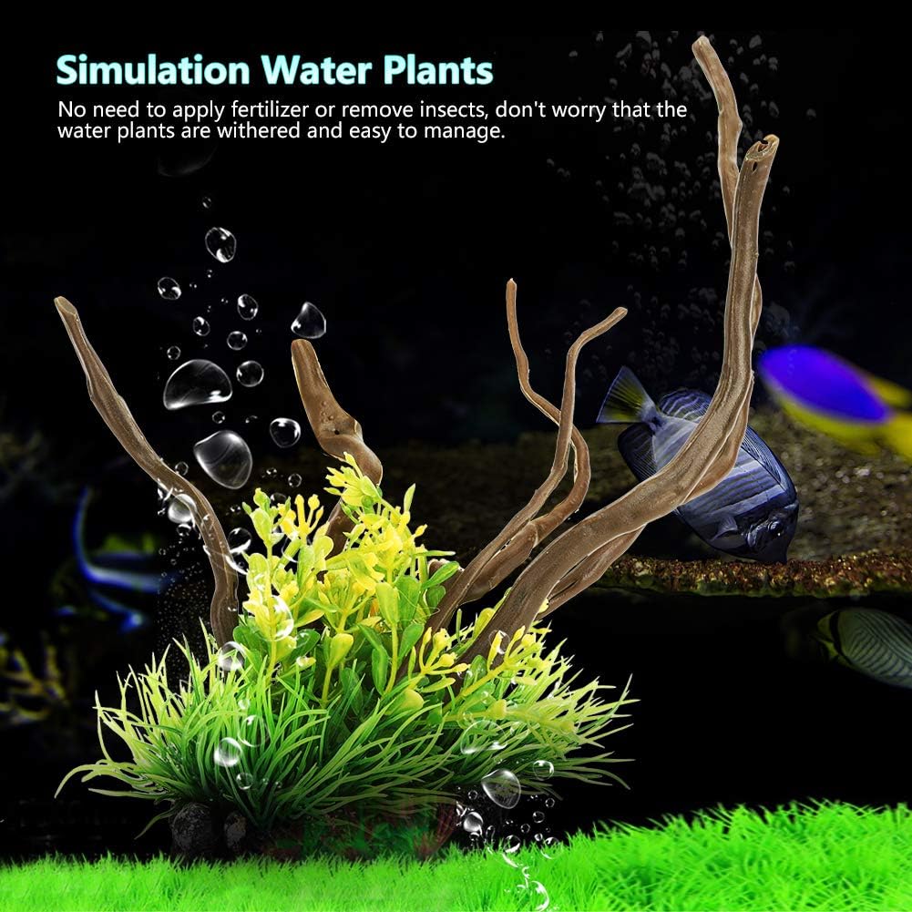 Pssopp Green Artificial Aquarium Plants for Fish Tanks - Image 4