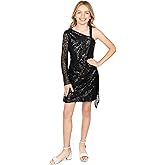 Speechless Girls One Shoulder Sequin Party Dress