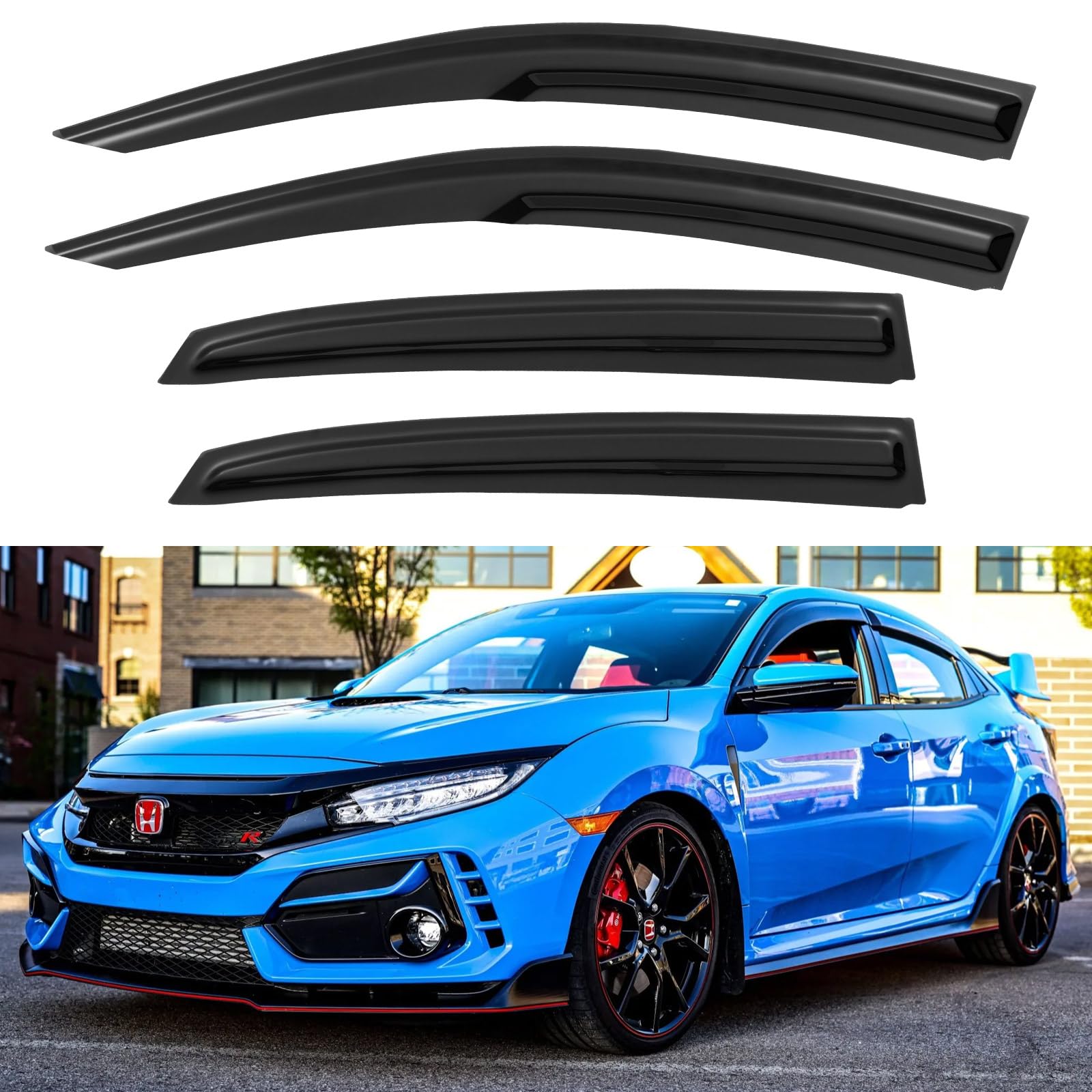 Window Visors Rain Guards Shield for 2016-2021