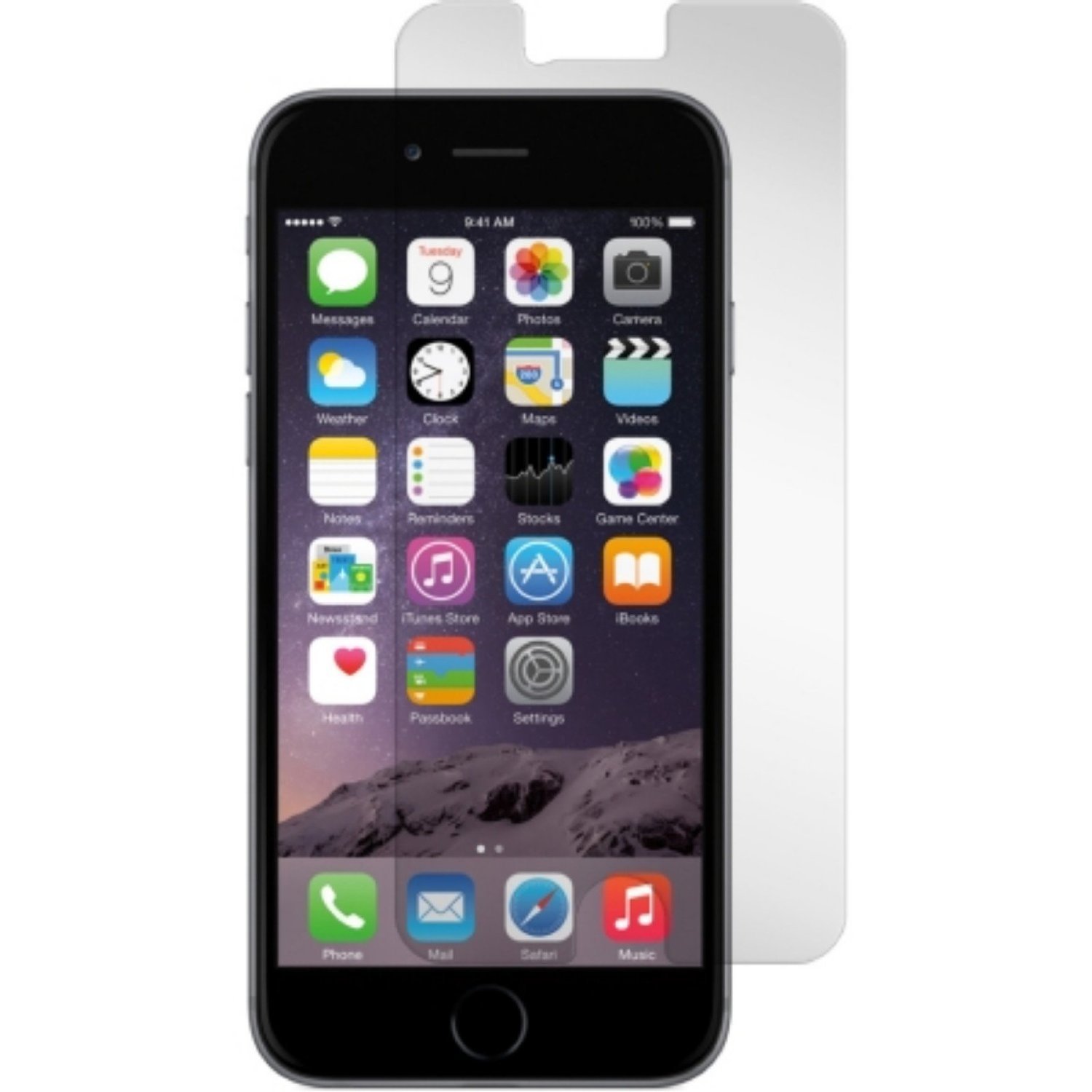 Gadget Guard Ice Edition Glass Screen Protector for iPhone 6 Plus/6S Plus - Black