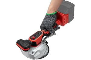 EXORM Cordless Tile Vibration Leveling Machine,for Milwaukee 18V Max Battery, Portable Tiler Vibrator Tool with 8 Adjustable Speed,Suction Cup,Digital Display for Floor,Tile,Wall (Battery Not Included)