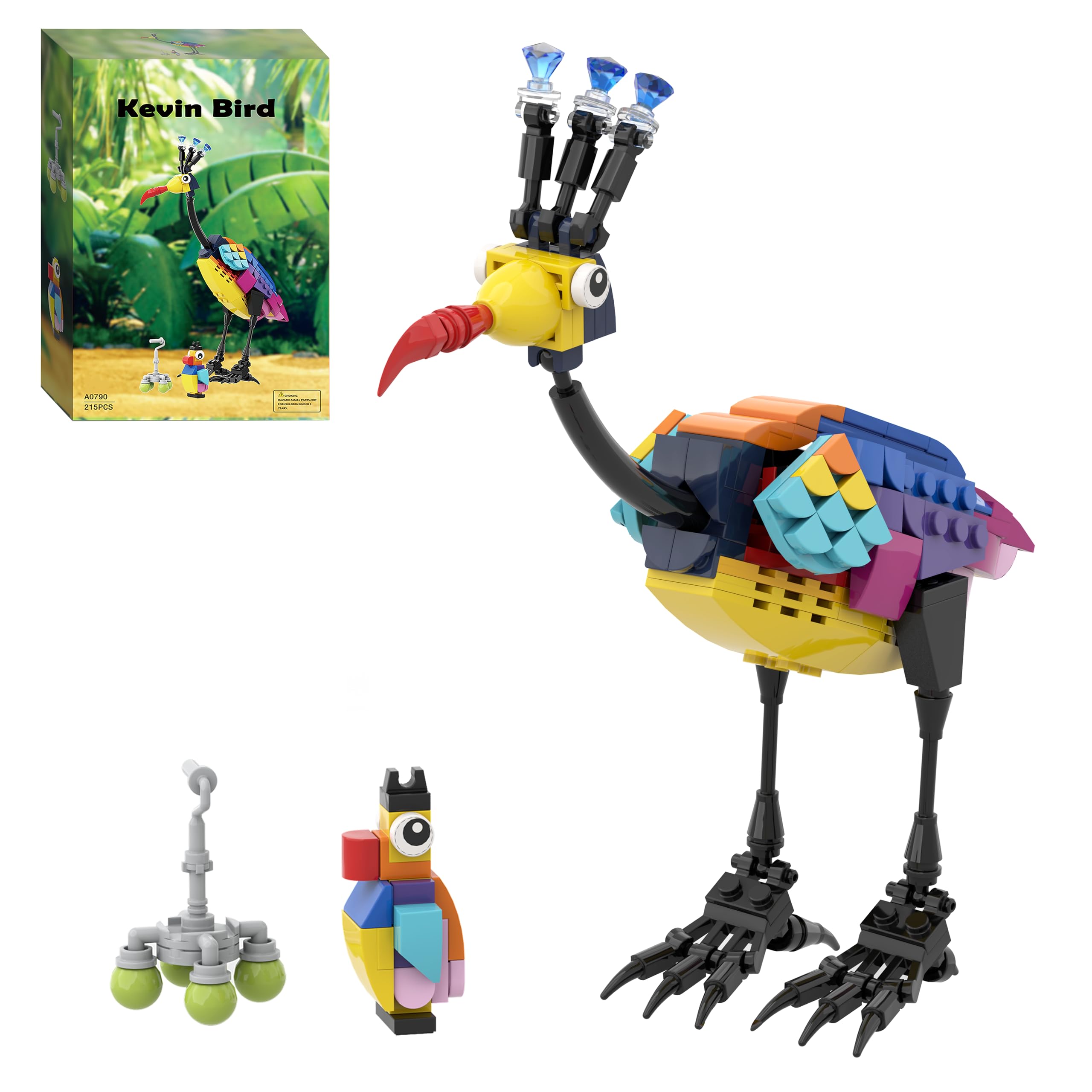 Photo 1 of NUTAIN Kevin Bird Building Blocks Set Toy for Adult Child,Compatible with 'Up' House 43217 Model Building Kit(215 Pieces)
