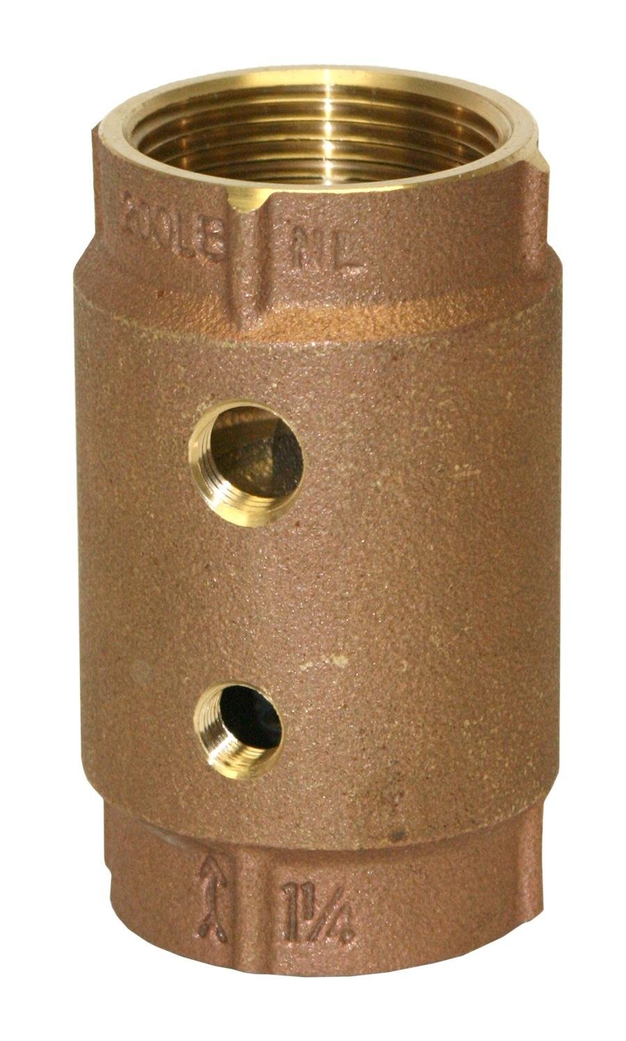 Merrill MFG CVRTNL1252 Side Tapped No Lead Brass Check Valve, No Spin
