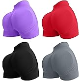 YOAKUKA Women's Workout Shorts Yoga Gym Seamless Scrunch High Waist Pants