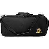 AUROSUS lightweight bb trumpet hard case with backpack straps horn bag set | military shell withstands drops and rain ergonomic back foam eases fatigue big internal cradle fits all bell diameters