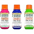 TheraBreath Mouthwash, Anticavity Sparkle Mint & Healthy Gums Clean Mint & Fresh Breath Mild Mint, Alcohol-Free, Travel Size, 3 fl oz Each
