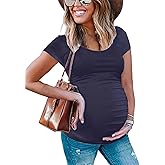 Peauty Women's Maternity Side Ruched Shirts