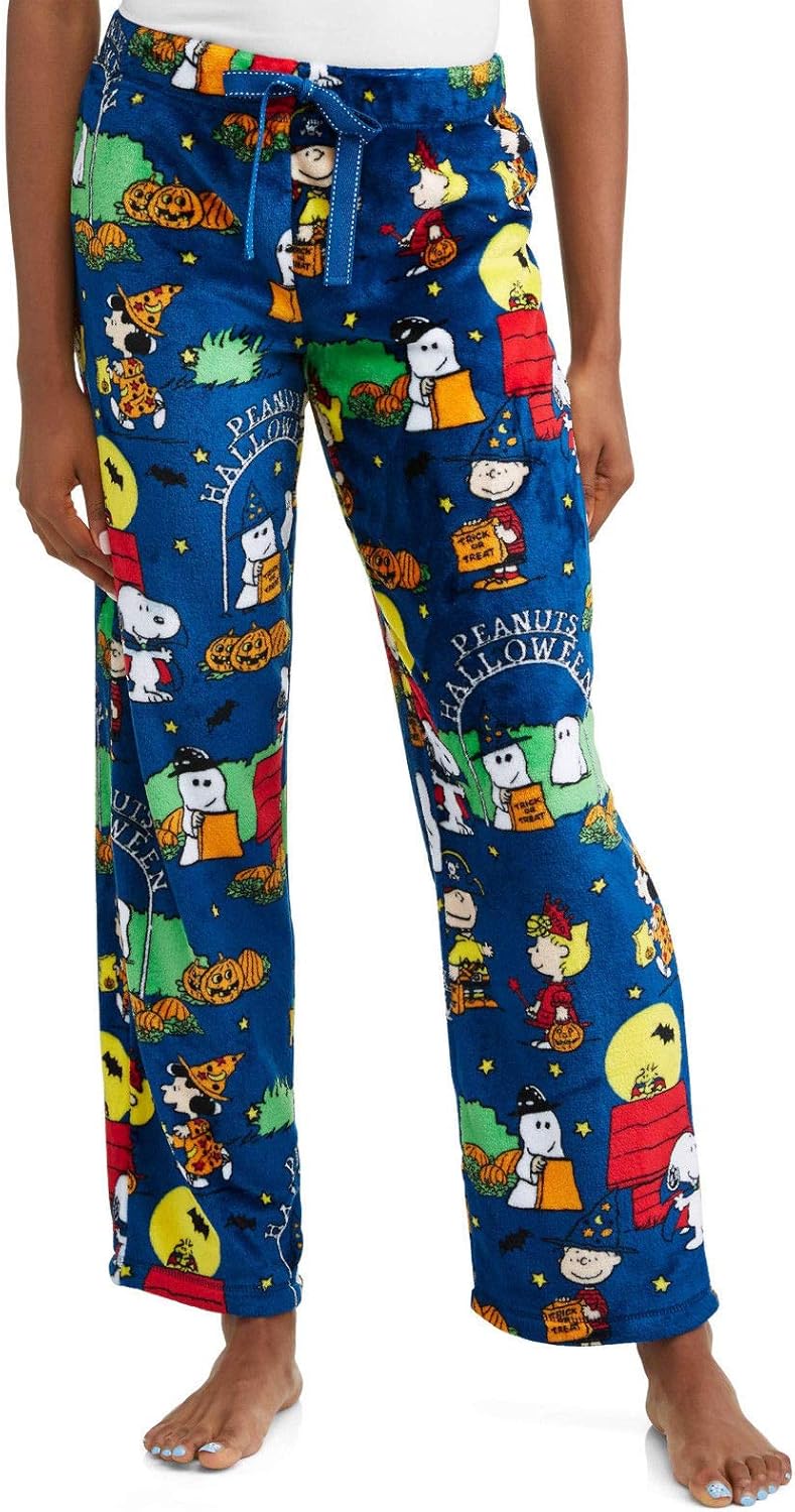 Peanuts Halloween Snoopy Charlie Brown pour femme Pyjama Minky Polaire
