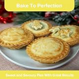 Quest Double Deep Fill Pie Maker 700W Non-Stick 9cm Crimping Edge Cutter view 5