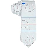 SARA NELL Men's Indoor Ice Hockey Tactic Board Necktie Polyester Silk Tie Woven Jacquard Neck Ties Mens Novetly Gift