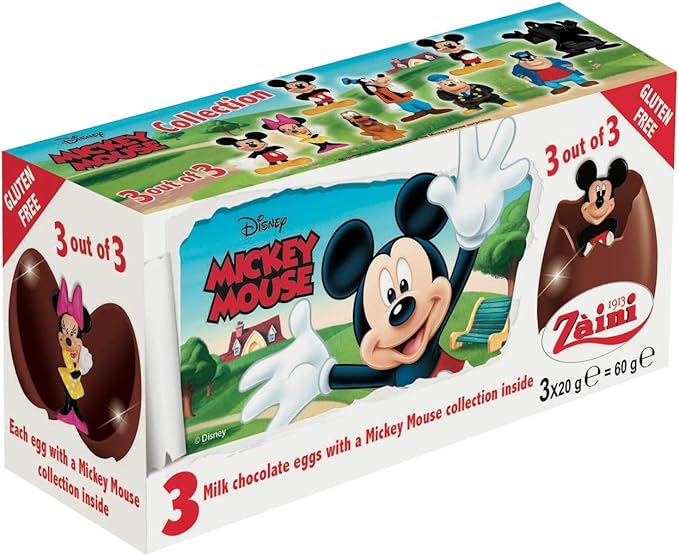 Amazon ミッキーフレンズ チョコレートエッグ ３ｐ ザイーニ チョコレート菓子 通販