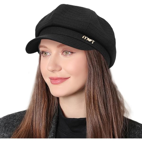 Women\'s Retro Classic Visor Newsboy Cabbie Cap Beret Hats with Flower Buckle Juiterchy Women Retro Classic Visor Newsboy Cabbie Cap Beret  main image 4