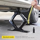 LEADBRAND Scissor Jack 1.8 Ton 419mm Max Height Labor-Saving Extended Base view 4