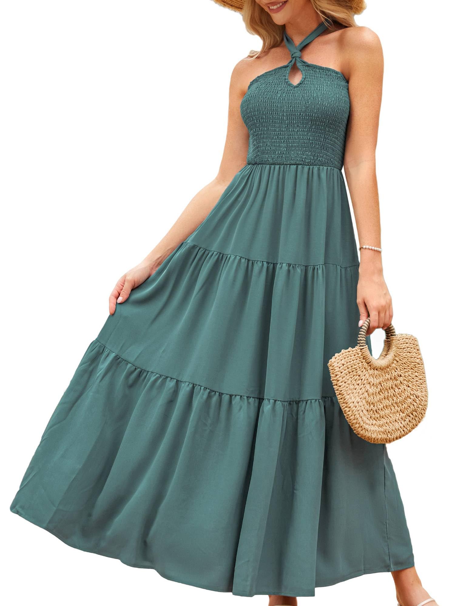 GRACE KARIN Halter Neck Sundress for Women Vacation