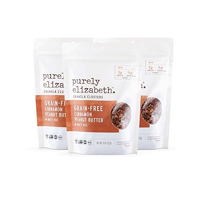 Purely Elizabeth Vegan Grain &amp; Gluten-Free Keto Granola, Cinnamon Peanut Butter (3 Ct.)