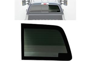 JMTAAT Rear Side Sliding Door Window Compatible with 2008-2016 Ford F250 F350 Power Slider Heated w/Defroster Lines Dark Tinted Tempered Glass Panel Right Passenger Side