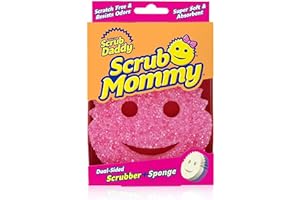 Scrub Daddy - Scrub Mommy - Two-Sided Soft Absorbent and Scratch-Free Scrubber and Sponge - 1 Count