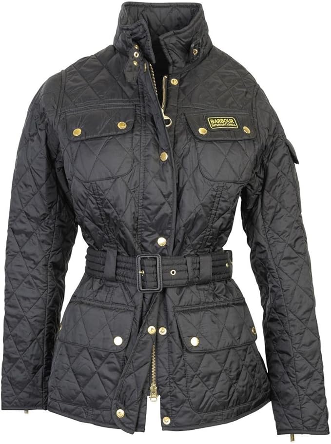 Women's Barbour Lightweight International Quilted Jacket Black
