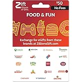Zift Zillions of Gifts Physical Gift Card (Multi-Brand) | Food & Fun, Dining