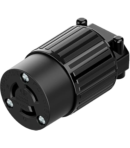 NEMA L5-15P Locking Plug, Twist Lock Male 15Amp 125Volt Generator