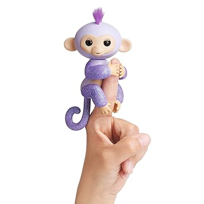Purple Glitter Fingerlings Glitter Monkey KIKI Dominican