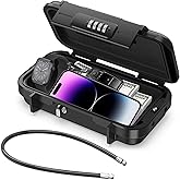 Diyife Travel Safe, [Waterproof] Portable Mini Beach Safe Heavy Duty 4-Digit Combination Lock Box, Anti-Theft Security Small 