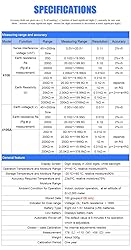 YuqiaoTime Victor 4106A Earth Resistance Tester