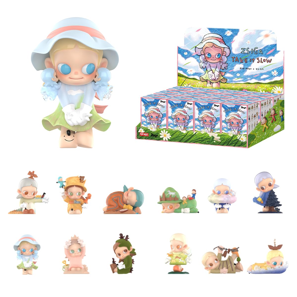 POP MART Zsiga Take It Slow Series Figures Whole Set Articulated Character Premium Design Gifts for Women Fan-Favorite Collectible Toy Art Toy Action Figure — image 1