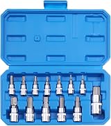 Qnkaa Hex Bit Socket Set 13-Piece S2 Alloy Steel Premium CrV Sockets view 5