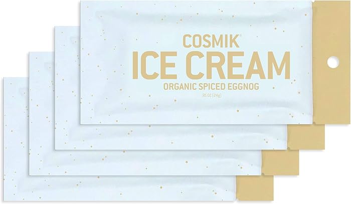 COSMIK Freeze Dried Ice Cream - Organic Spiced Eggnog 4 Pack