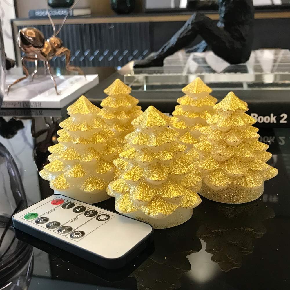 Flameless Candles Battery Operated Candles Set of 5 Real Wax with